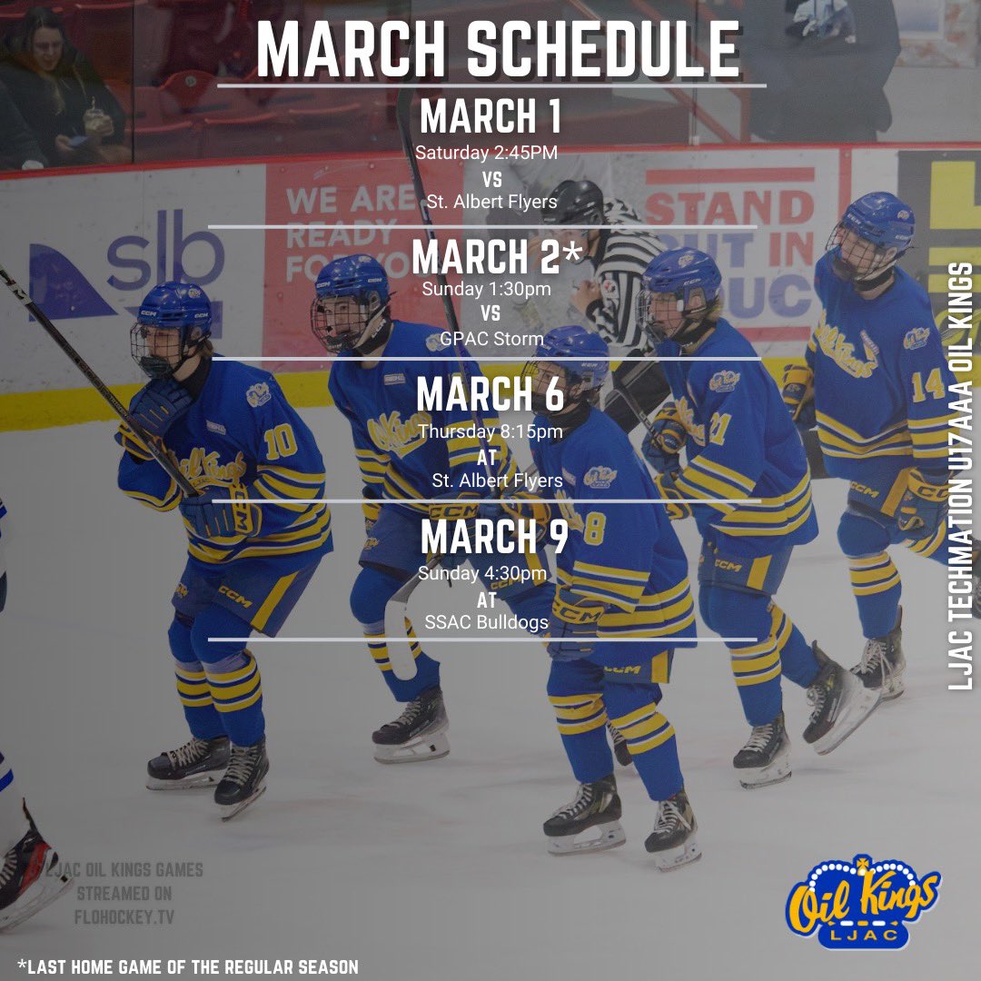 March Schedule