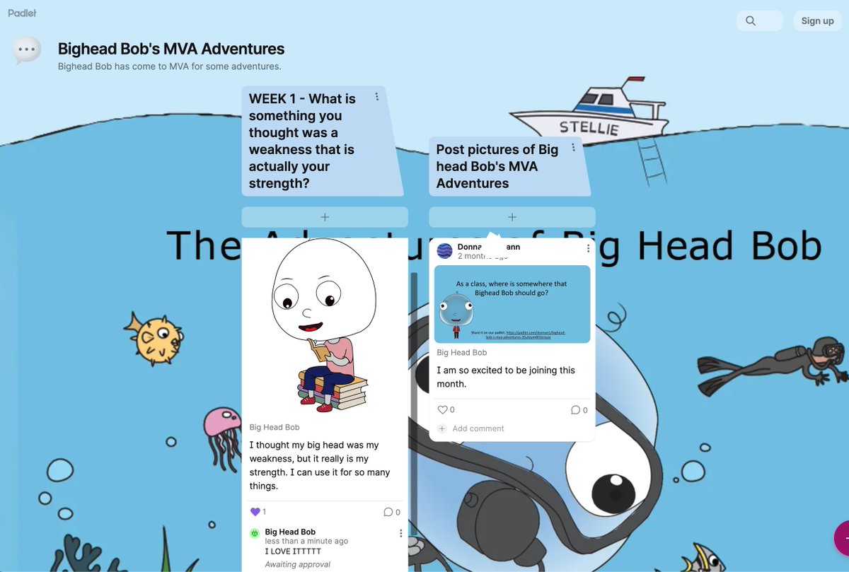 BIGHEADBOB's tweet image. Thanks for our Michigan school for taking a Bob trip to the Las Vegas sign!!! So cute. Thanks for including us on your Padlet!