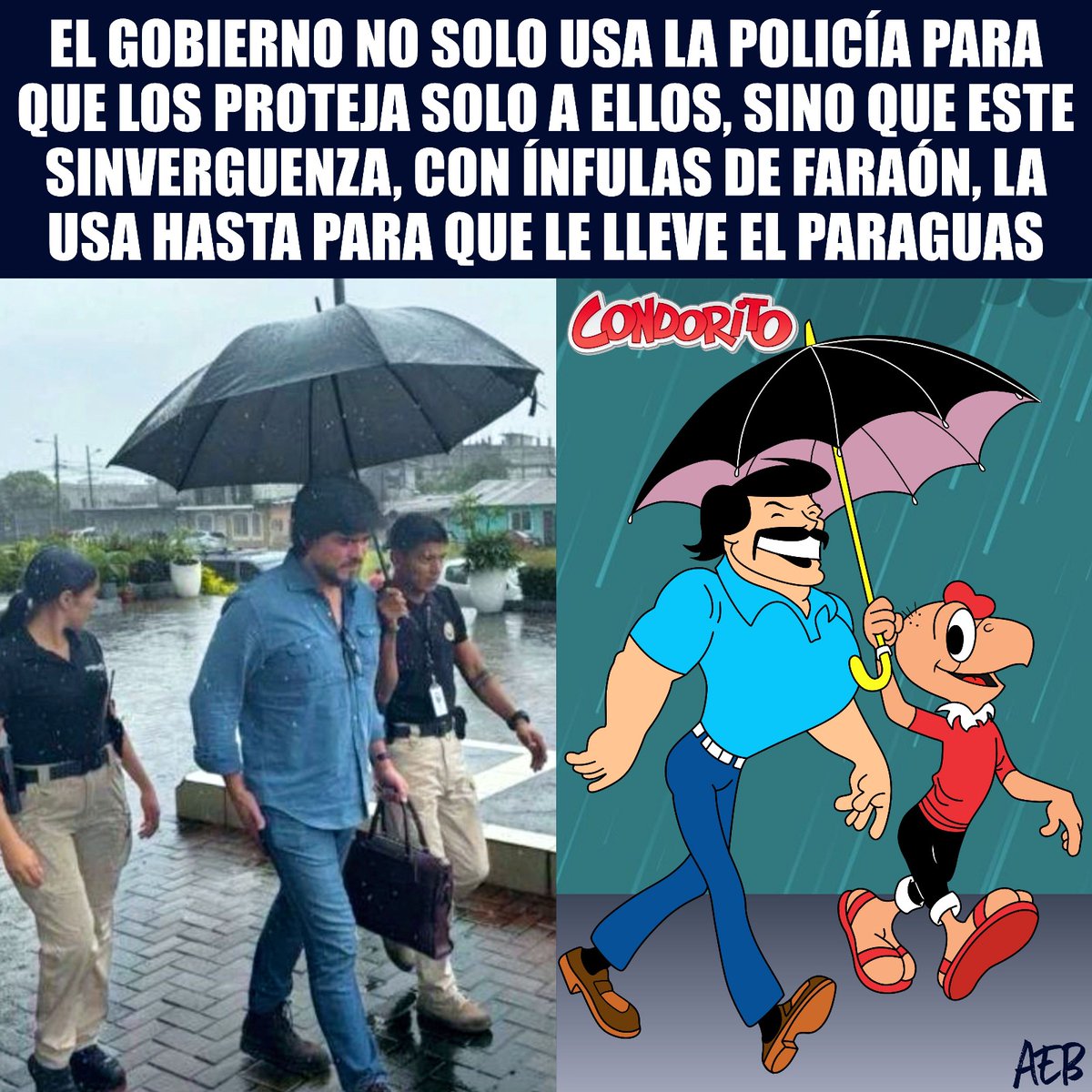 Este mamarracho con aires de Cleopatra es el mismo corrupto que fue expulsado del gobierno de <a href="/Lenin/">Lenín Moreno</a> por sus vínculos con Gabriel Manzur, expresidente de la Corte Provincial del Guayas, sentenciado a 5 años de prisión por enriquecimiento ilícito. Hoy es perro guardián de Noboa...