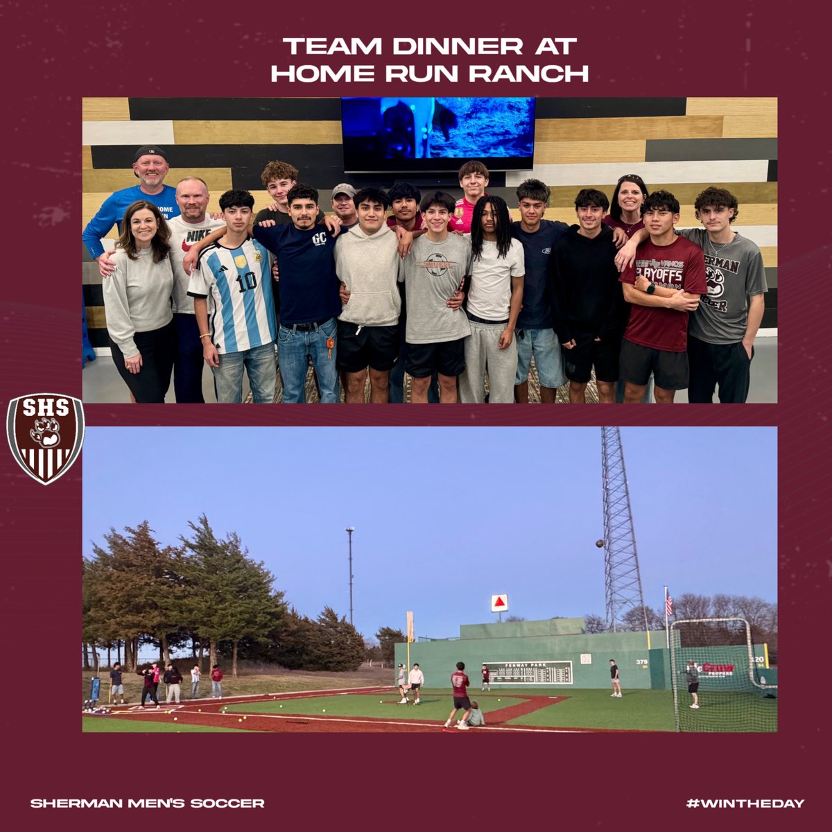 Big thanks to Dr. Andrew &amp; Jennifer Bossen for providing the team with dinner last night! Stephen &amp; Lana Newton for allowing our boys to experience Home Run Ranch! Your support is greatly appreciated.