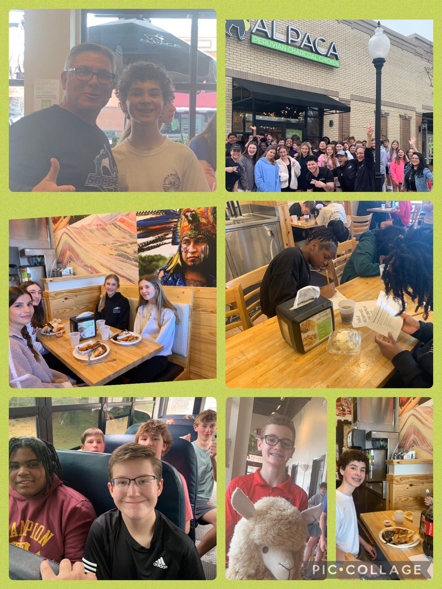 "Our eight graders World Language practicing Spanish at Alpaca Restaurant while diving into delicious Peruvian food! 🍽️ A perfect combo of learning and tasting! <a href="/ParticipateLrng/">Participate Learning</a> <a href="/WLOberlinMiddle/">World Languages - Immersion @ Oberlin Middle</a> <a href="/oberlinmiddle/">Oberlin Magnet MS</a> <a href="/oberlinmiddle/">Oberlin Magnet MS</a>