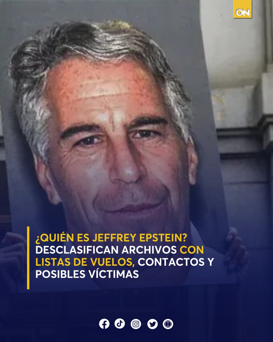 11_Noticias's tweet image. 🤔Descubre quién es Jeffrey Epstein y su cómplice que guarda prisión por el supuesto delito de explotación sexual😱. ¿Por cuánto tiempo vivía con las víctimas? 🥺

Aquí todos los detalles:👇🏼😞
oncenoticias.hn/internacional/…

#Jeffrey Epstein #Archivos