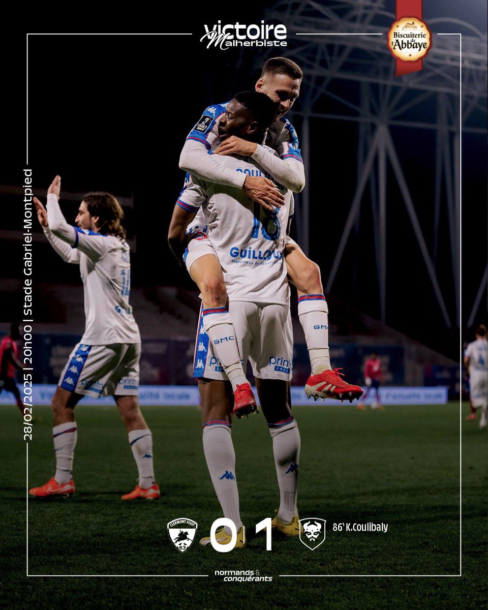 Stade Malherbe Caen (@smcaen) on Twitter photo ⏹️ Que ça fait du bien, la première victoire depuis 4 mois pour le <a href="/SMCaen/">Stade Malherbe Caen</a> 🔥🔴🔵
#SMCaen #TeamSMC #CF63SMC ⏹️ Que ça fait du bien, la première victoire depuis 4 mois pour le <a href="/SMCaen/">Stade Malherbe Caen</a> 🔥🔴🔵
#SMCaen #TeamSMC #CF63SMC