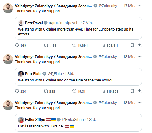 Hoffnung! Schaut euch gerade mal das Profil von <a href="/ZelenskyyUa/">Volodymyr Zelenskyy / Володимир Зеленський</a> an ❤️

#FuckTrump #EineEU #OneEU