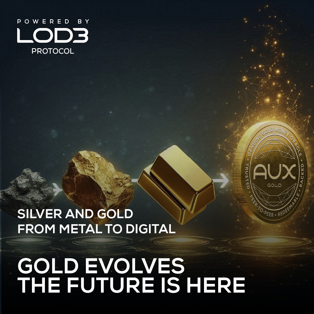 LOD3 (@lode_one) on Twitter photo Silver and Gold never stopped evolving—now, they’re unstoppable.
$AGX and $AUX bring the strongest assets in history into the digital age.
⚡️ Get started at LODEWallet.com.
#AGX #AUX #History #blockchain #GoldandSilver Silver and Gold never stopped evolving—now, they’re unstoppable.
$AGX and $AUX bring the strongest assets in history into the digital age.
⚡️ Get started at LODEWallet.com.
#AGX #AUX #History #blockchain #GoldandSilver
