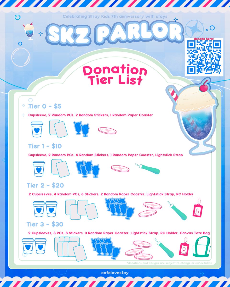 SKZ Parlor Donation Info🍒🍨🫧

Our goodies!!!! Please check out our Linktree for more information on how to acquire some goodies~

#skz7parlor