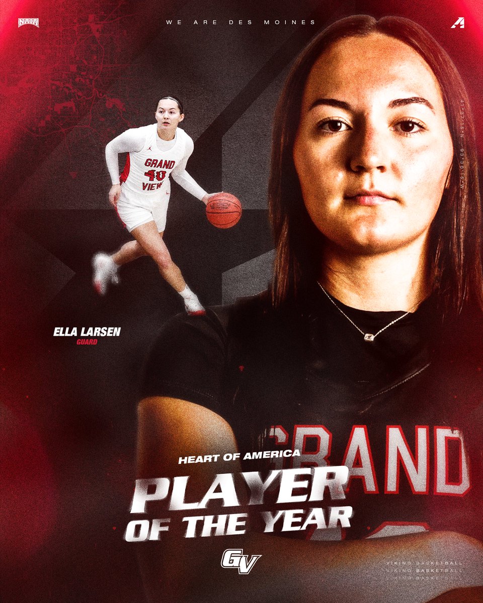 Viking Athletics (@vikingathletics) on Twitter photo 𝐏𝐋𝐀𝐘𝐄𝐑 𝐎𝐅 𝐓𝐇𝐄 𝐘𝐄𝐀𝐑 ‼️🏀
<a href="/ella_larsen40/">Ella Larsen</a> x <a href="/HeartSportsNews/">Heart of America Athletic Conference</a>
#WEAREDSM | <a href="/gv_wbb/">GVU WBB</a> 𝐏𝐋𝐀𝐘𝐄𝐑 𝐎𝐅 𝐓𝐇𝐄 𝐘𝐄𝐀𝐑 ‼️🏀
<a href="/ella_larsen40/">Ella Larsen</a> x <a href="/HeartSportsNews/">Heart of America Athletic Conference</a>
#WEAREDSM | <a href="/gv_wbb/">GVU WBB</a>