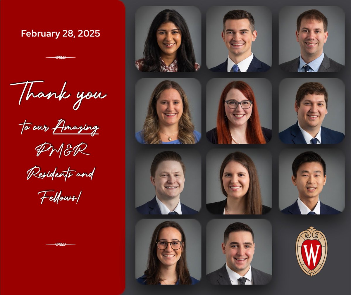 It's Thank a Resident and Fellow Day! Today, we celebrate the hard work, dedication, and resilience of our #Orthopedic and #PMR residents and fellows. Their passion for advancing patient care, countless hours of learning, and commitment to excellence are truly inspiring!