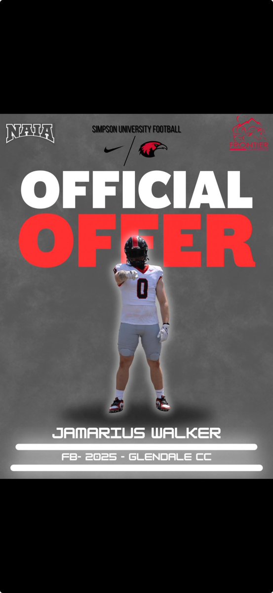 Jamarius Walker (@whodidjadid) on Twitter photo After a great talk with Coach utter
I am truly grateful to receive an offer to play football at Simpson university
Thank you so much to <a href="/SimpsonU_FB/">Simpson U Football</a> <a href="/GoMVB/">GoMVB Sports - Recruit Content for College Coaches</a> After a great talk with Coach utter
I am truly grateful to receive an offer to play football at Simpson university
Thank you so much to <a href="/SimpsonU_FB/">Simpson U Football</a> <a href="/GoMVB/">GoMVB Sports - Recruit Content for College Coaches</a>