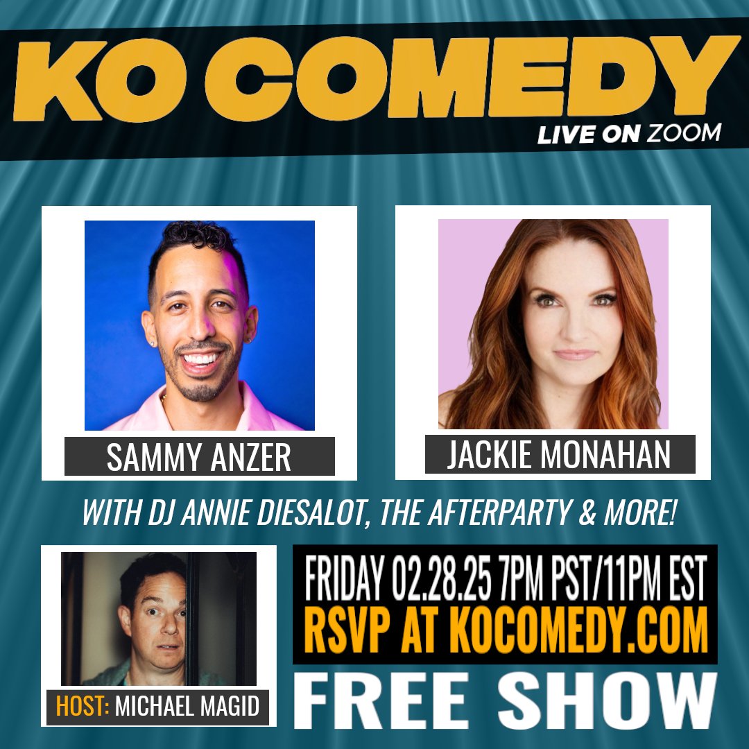 I know a lot 's going on in the world, and if you feel like a little escape for a few minutes come and join us at 7pm Pacific /10pm EST on Zoom <a href="/kocomedy/">KO Comedy</a> for stream on <a href="/ComedyHubLive/">Youtube.com/ComedyHubLive</a> 's twitch channel! 

Part Podcast/Part Stand Up/ All Fun :P 

kocomedy.com for link!