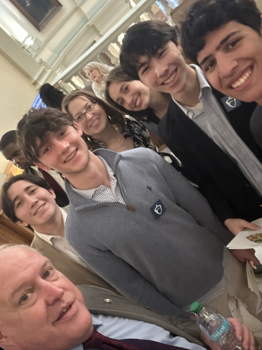Great group down tomorrow speak about issues important to them and our state. I invited them back to attend a House Higher Education meeting.  #gapol