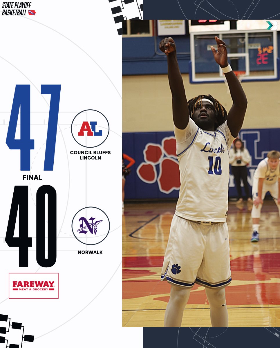 Bound Iowa (@bound_ia) on Twitter photo ๐จ๐๐๐๐ฆ๐ฆ ๐ฐ๐ ๐๐๐ก๐๐ ๐ฆ๐๐ข๐ฅ๐๐จ
COUNCIL BLUFFS LINCOLN DEFEATS NORWALK TO REMAIN ALIVE
THE LYNX WILL HAVE A CHANCE TO HEAD TO DES MOINES
#iahsbkb <a href="/ALHSathletics/">Council Bluffs Abraham Lincoln Lynx</a> ๐จ๐๐๐๐ฆ๐ฆ ๐ฐ๐ ๐๐๐ก๐๐ ๐ฆ๐๐ข๐ฅ๐๐จ
COUNCIL BLUFFS LINCOLN DEFEATS NORWALK TO REMAIN ALIVE
THE LYNX WILL HAVE A CHANCE TO HEAD TO DES MOINES
#iahsbkb <a href="/ALHSathletics/">Council Bluffs Abraham Lincoln Lynx</a>
