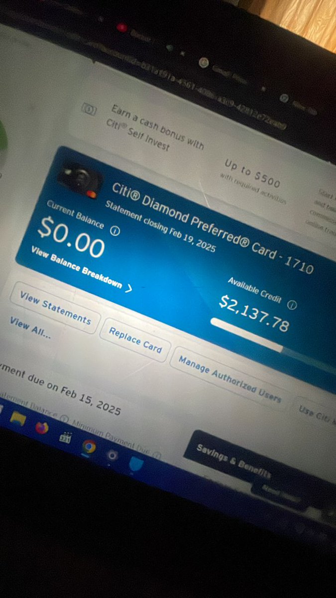 If you're owing credit card debt Dm with yes 
I'm paying it off