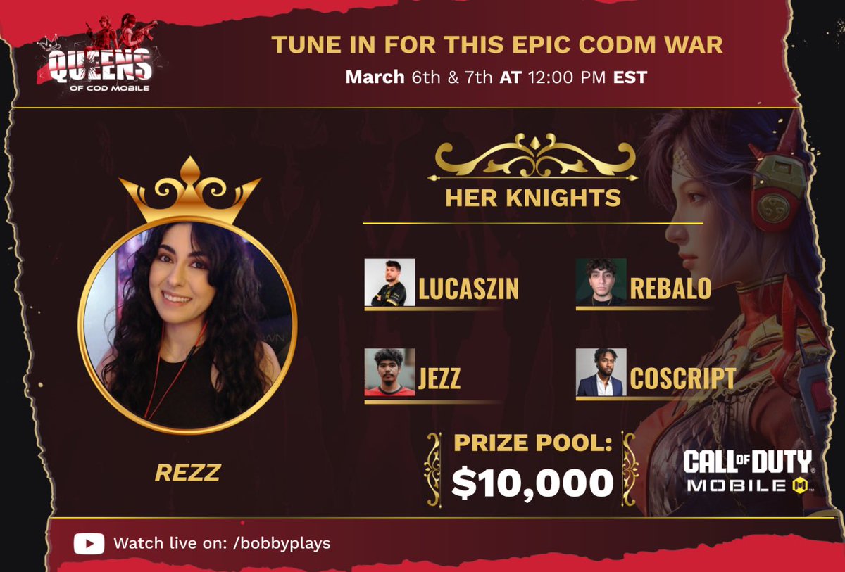 Lucaszin (@lucaszinfps1) on Twitter photo Nos dias 6 e 7 jogaremos a Queens of CODM valendo $10.000 e estou no time da <a href="/rezzibooo/">rezz π¦</a> w/ <a href="/RebaloCODM/">Rebalo</a> <a href="/Coscripttt/">Coscript π§ </a> <a href="/jezz8zero8/">Jezz</a>
A stream serΓ‘ no canal do YT do <a href="/RealBobbyPlays/">Bobby Plays</a>
Qual sΓ£o os times favoritos pra ganhar ? Nos dias 6 e 7 jogaremos a Queens of CODM valendo $10.000 e estou no time da <a href="/rezzibooo/">rezz π¦</a> w/ <a href="/RebaloCODM/">Rebalo</a> <a href="/Coscripttt/">Coscript π§ </a> <a href="/jezz8zero8/">Jezz</a>
A stream serΓ‘ no canal do YT do <a href="/RealBobbyPlays/">Bobby Plays</a>
Qual sΓ£o os times favoritos pra ganhar ?