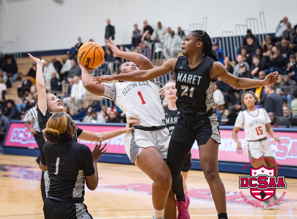 DCSAASports's tweet image. DCSAA Class AA Girls Basketball Semifinal. Maret vs. Sidwell Friends.
#DCSAA #ClassAA #Gameday #Dcsaastatechampionship #Basketball #Girlsbasketball