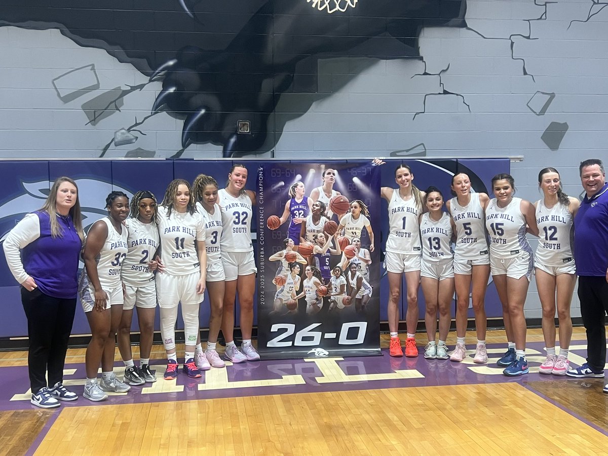 Park Hill South girls cap off perfect regular season at 26-0 tonight with a win over NKC! Congratulations 👏 

First ever undefeated regular season for <a href="/PHS_GBasketball/">PHS Girls Basketball</a> 🔥