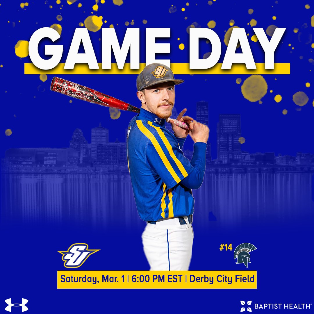 BSB | Baseball under the lights!

🆚 #14 Case Western
📍 Louisville, KY
⏰ 6:00 PM
🎥 tinyurl.com/yckcupex

#SU502 | #OneSpalding