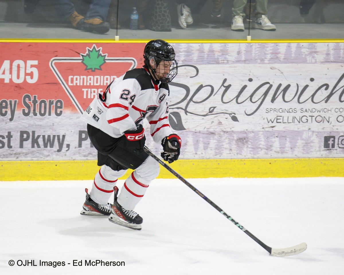 After one period in Wellington <a href="/OJHLDukes/">Wellington Dukes</a> 4 <a href="/TigersJrA/">Serpa Automotive Aurora Tigers</a> 1 <a href="/OJHLOfficial/">OJHL</a>