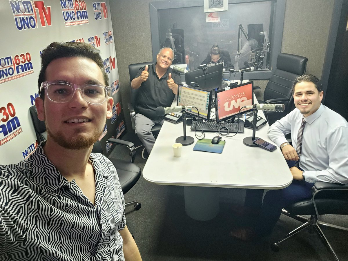 [AHORA]
 
En NotiUno en La Noche - La Nueva Generación con el profesor Francisco Pabón y Francisco López, representando a <a href="/JuventudPNP/">Organización Juventud Progresista</a> <a href="/pnp_pr/">Partido Nuevo Progresista</a>. ¡Sintoniza! <a href="/NotiUno/">NotiUno 630</a> 630am 

notiuno.com/notiuno-tv/

notiuno.com/escuchar-en-vi…