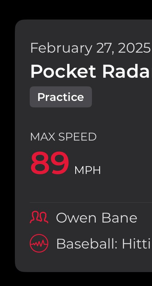 Owen Bane (@owen_bane) on Twitter photo Great last bullpen before the season starts this Monday!
Sat 82-83 T84
Also hit 89 ev off tee
<a href="/DionandreJ47425/">Coach Josenberger</a> <a href="/impactathletekc/">Impact Athletes KC</a> <a href="/Piratebaseball/">PC Baseball</a> Great last bullpen before the season starts this Monday!
Sat 82-83 T84
Also hit 89 ev off tee
<a href="/DionandreJ47425/">Coach Josenberger</a> <a href="/impactathletekc/">Impact Athletes KC</a> <a href="/Piratebaseball/">PC Baseball</a>