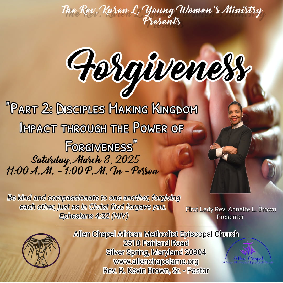 ACSSMD's tweet image. Please mark your calendars and join the Rev. Karen L. Young Women's Ministry on Saturday, March 8, 2025, beginning at 11 a.m.!