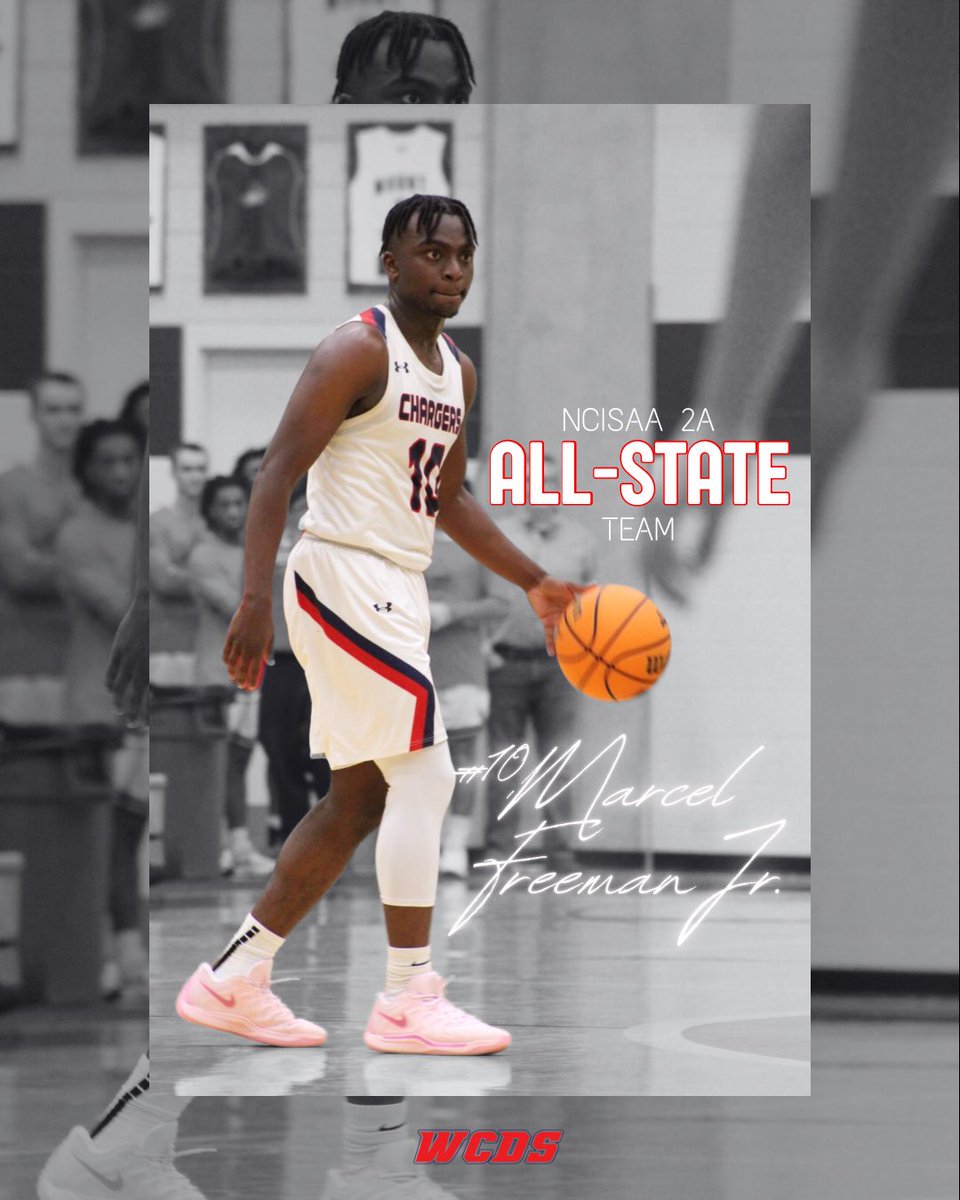 Congratulations to our guy <a href="/MarcelfreemanJr/">Marcel</a> for making the 2025 NCISAA 2A All-State Team! 

#RollChargers