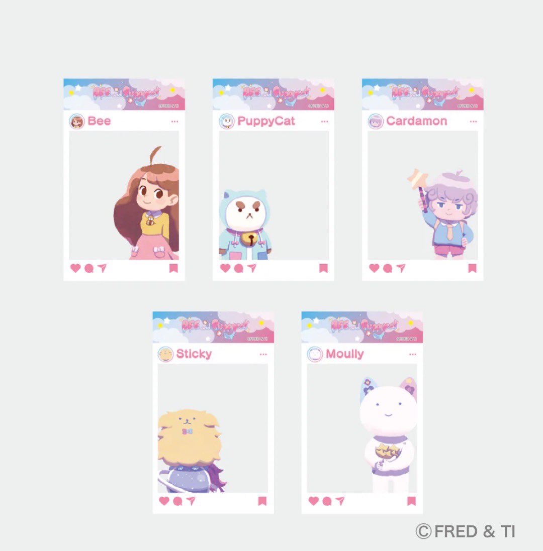 本日「ビーとパピーキャットトレーディング クリアカード」が入荷いたしました！
ビーたちがSNS風のクリアカードで登場です📱
ぜひチェックしてください🐝🐱

#ビーとパピーキャット #ビーパピ #HBMG #HBMR