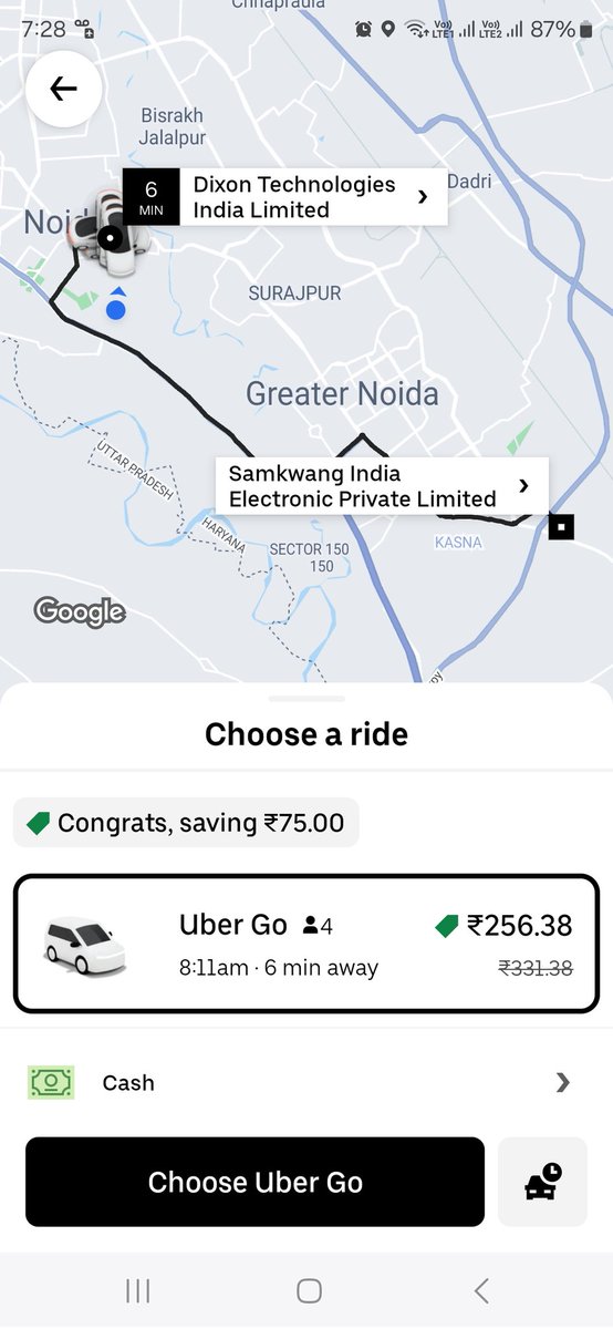 SurendraG06's tweet image. @Olacabs,@ola_supports unacceptable pricing! You're charging 3x more than @Uber for the SAME location! Not fair to customers. Review your pricing algorithm ASAP! #UnfairPricing #OlaVsUber #avoidola  #worstOla