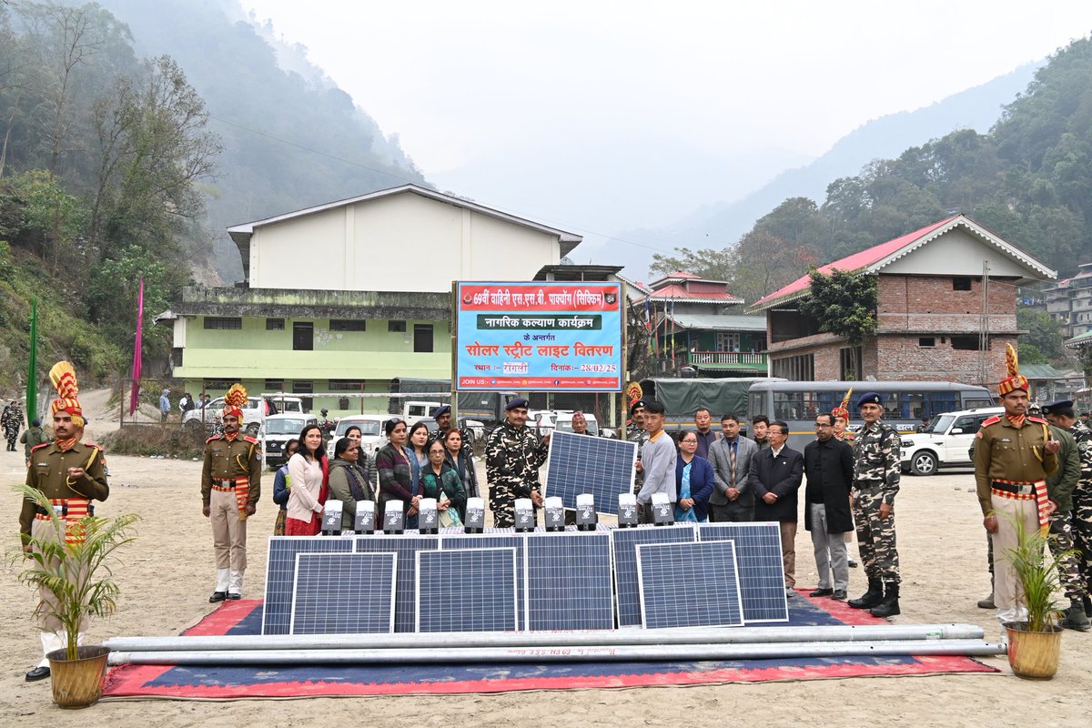#Civicactionprogramme 
#Solarlightdistribution
#Ministryofhomeaffairs 
#Sashastraseemabal