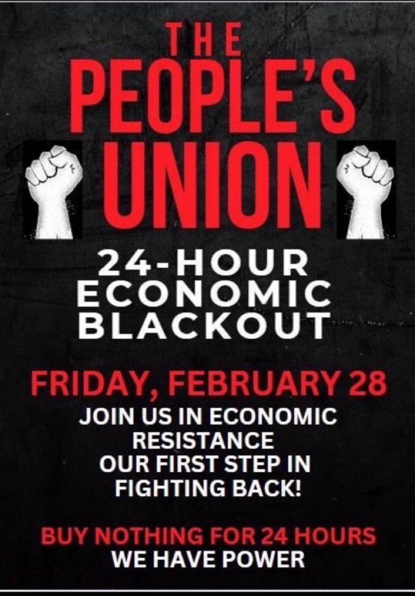 Leftists are protesting government spending cuts by spending less. 🤔🤔