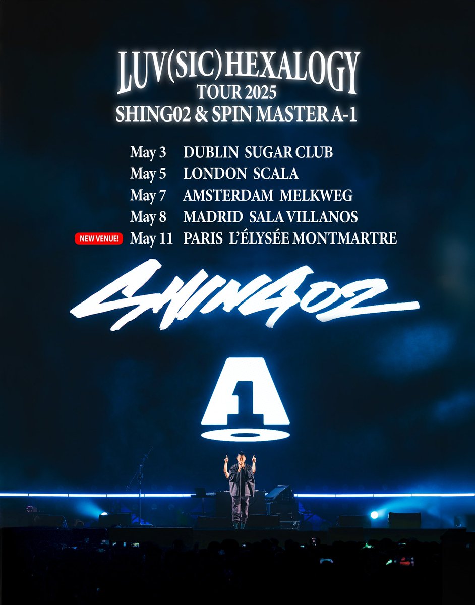 Shing02's tweet photo. Paris new venue (more tickets open!):
Élysée Montmartre
ALL 🎟️: https://t.co/EGAFxGJ9wU
w/ @a1championsound https://t.co/cChcF315cH