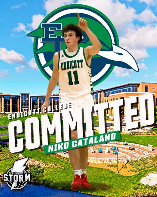 Congratulations to NE Storm and North Andover 2025 Wing Niko Catalano on his commitment to Endicott College. Niko has been a staple of the New England Storm for a very long time. We are so proud of you kid! This marks the Storms 13th commitment from the class of 2025.