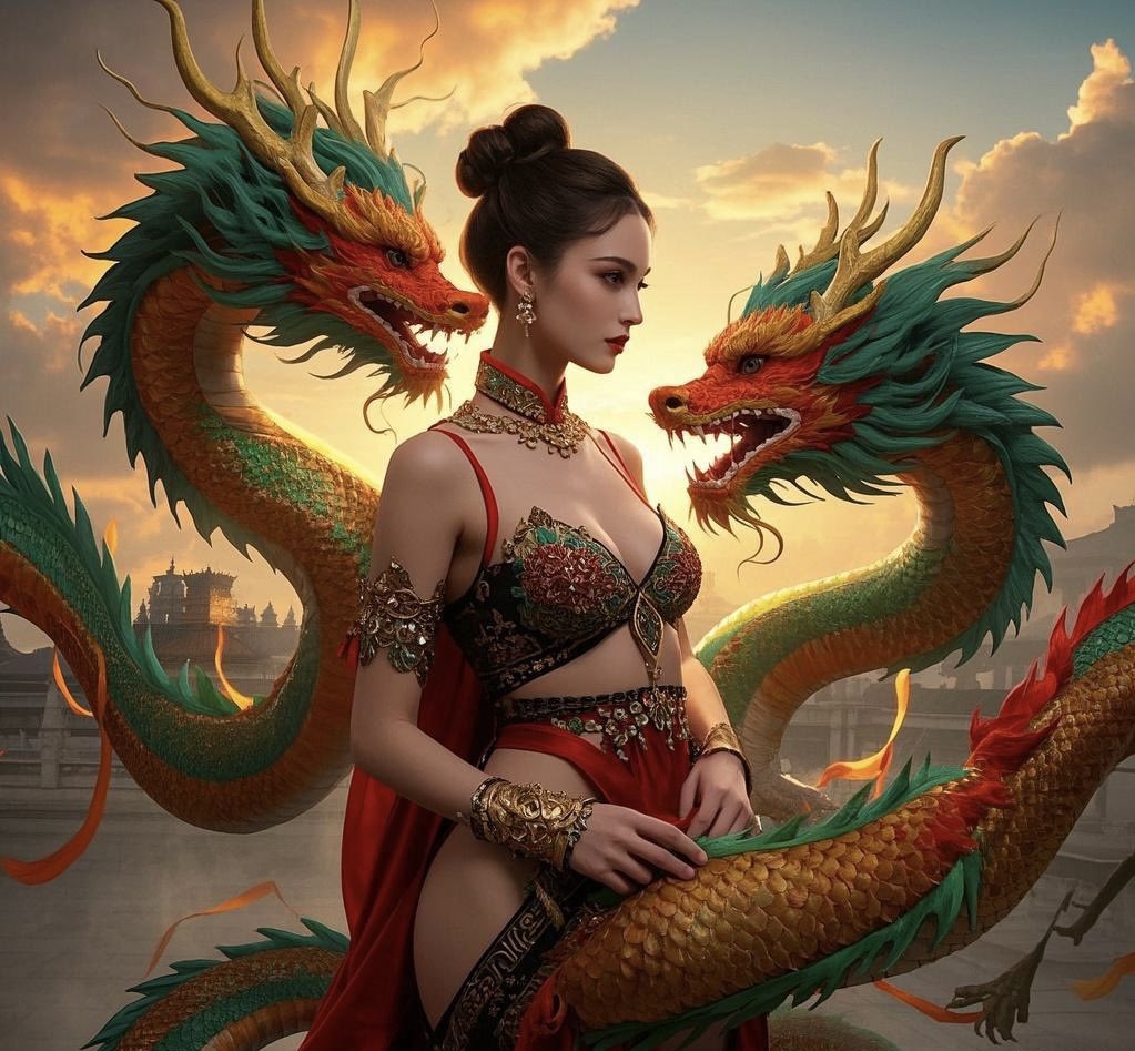 2月2龙抬头，双龙戏妻。