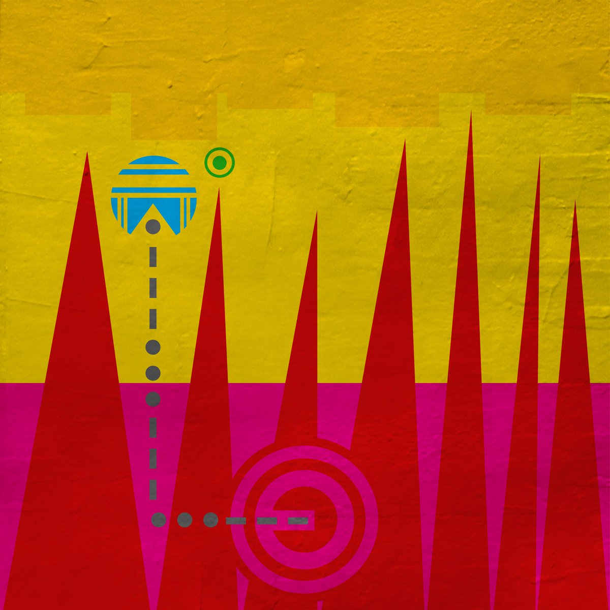 “Temporal Convergence” 61cm x 61cm acrylic on hardboard mounted on 2 inch deep wooden frame.

#art #abstractexpressionism #abstractartist