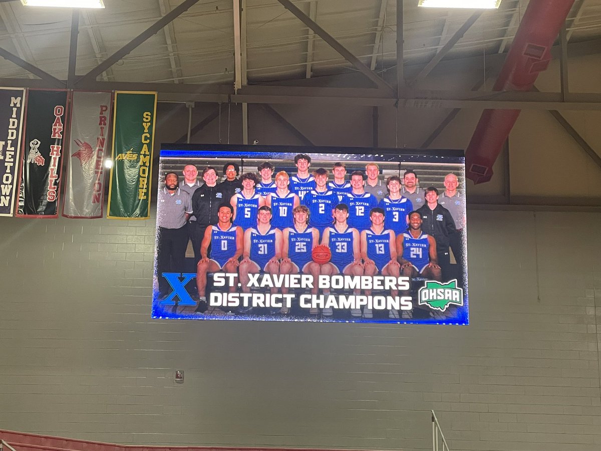 Cincy St. X Sports (@stxsports) on Twitter photo Congratulations <a href="/STXBBALL/">St. Xavier Basketball</a> !!!!π
2025 Division I District Champions!π
Final score:
St. Xavier 45, Lebanon 25
#GoBombers | #AMDG Congratulations <a href="/STXBBALL/">St. Xavier Basketball</a> !!!!π
2025 Division I District Champions!π
Final score:
St. Xavier 45, Lebanon 25
#GoBombers | #AMDG
