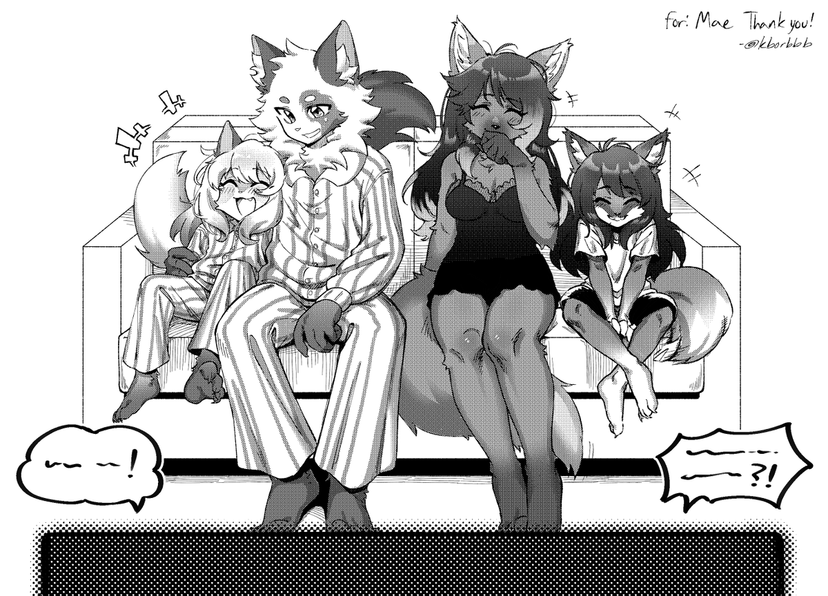 kborbbb's tweet photo. sleepover movie night!!!!! inked commission for @Tenemae2 :D https://t.co/HApKsPcJY6