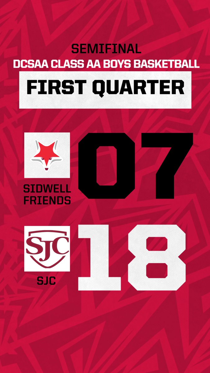 DCSAASports's tweet image. First quarter. Cadets leading 18 over Sidwell Friends with 7. #DCSAA #ClassAA #Gameday #Dcsaastatechampionship #Basketball #Boysbasketball