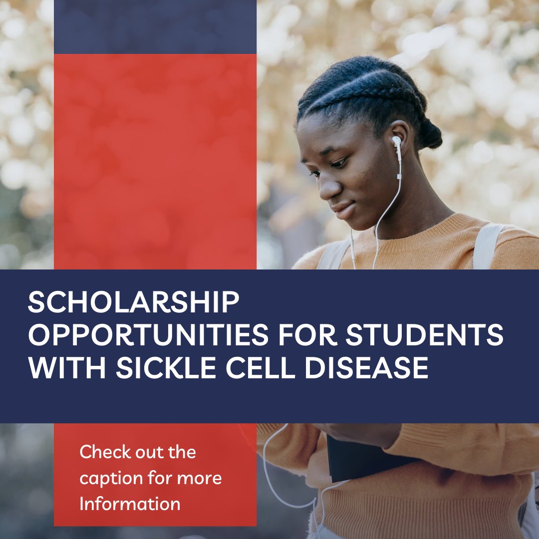📢 2 Scholarships for #Students with #SickleCellDisease! 🎓
💰$1,000 from GladysStreetFoundation. Apply Jan 2nd-Mar 31st! form.jotform.com/25032655474205… 
📍WI Residents: Scholarship for Sickle Cell Patients. Apply Mar 5-Apr 17! learnmore.scholarsapply.org/sicklecellwi/?… <a href="/childrenswi/">Children's Wisconsin 🏥</a> <a href="/froedtert/">Froedtert</a> <a href="/uwhealth/">UW Health</a>