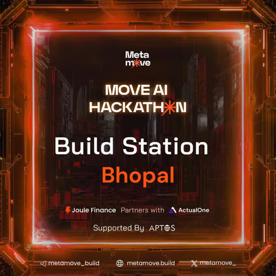 Utkarsh_A7's tweet image. 🚀 Kicking off the Move AI Hackathon Build Station! 🔥 3 hours of coding, AI-powered smart contracts on @Aptos , and a $250K prize pool! Let&apos;s build the future of AI x Web3. Who’s ready? 💡💻

Tag @JouleFinance  @metamove_  &amp;amp; use #MoveAI #Hackathon 📸