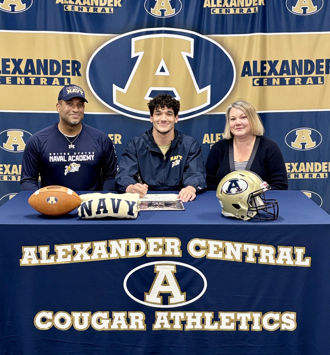 ACcougarsports's tweet photo. Congrats to Garison Millsaps for signing to play football at the Naval Academy!!!! https://t.co/COwomqSgOz