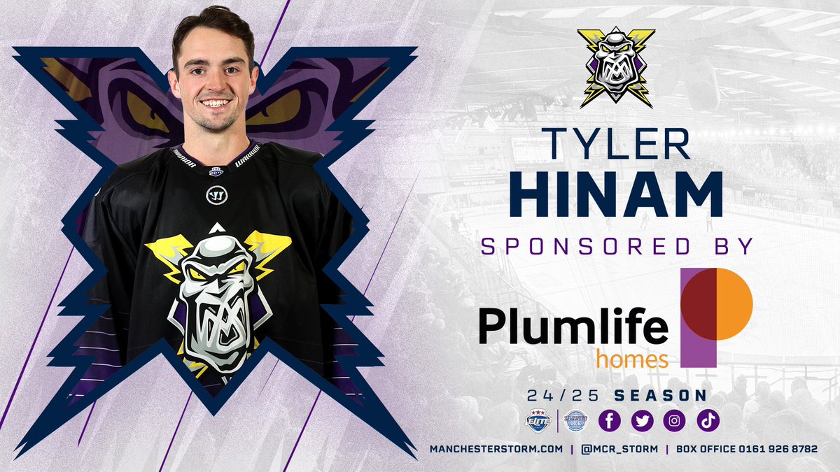 Mcr_Storm's tweet photo. 3rd period recap: Storm capitalised on a defensive error. Hughes went tape to tape with Hinam, who scored with a one-timer from the circle. 💜3-1💚
🍏 Hughes 
🕰️ 41:03 https://t.co/7EH5w50sOZ