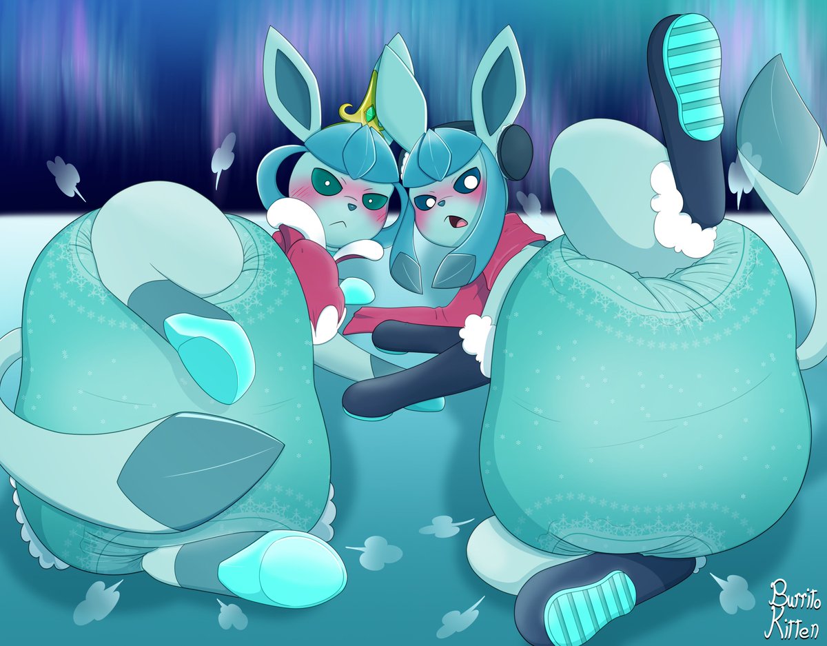 Here's the newest addition to my ever-growing catalogue of Pokemons, Princess Eclipse (Male) and his sister Myst (female). They came about when I was feeling the need to make a Glacie character. I had two designs, and was not sure which one I would rather go with. So I made two!