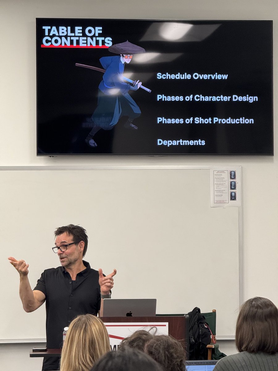 Dtg13Green's tweet image. Great to have @FerrellBaron from ⁦@netflix⁩ Animation talk about the production world to ⁦@meimprogram⁩ students in LA ⁦@HeinzCollege⁩ ⁦@CMU_CFA⁩ ⁦@CarnegieMellon⁩