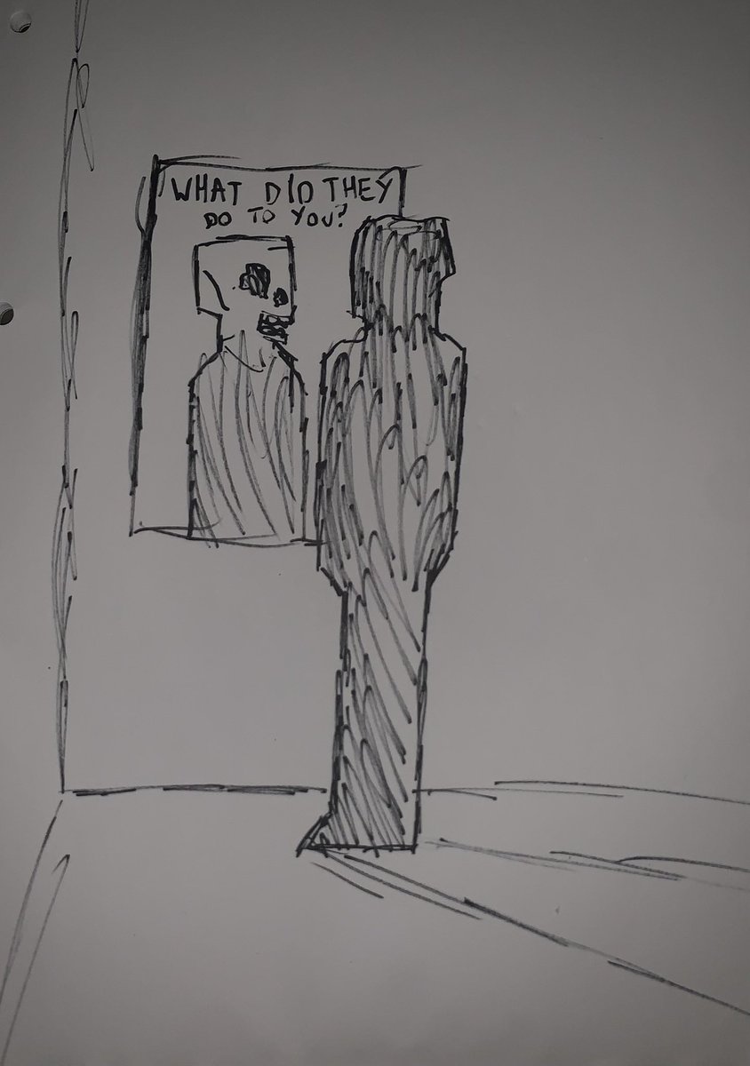 BarracksArchi's tweet photo. What Did They Do To You? … #awareness #depression #sketch #art #selfhatred https://t.co/p92yOl7iWl