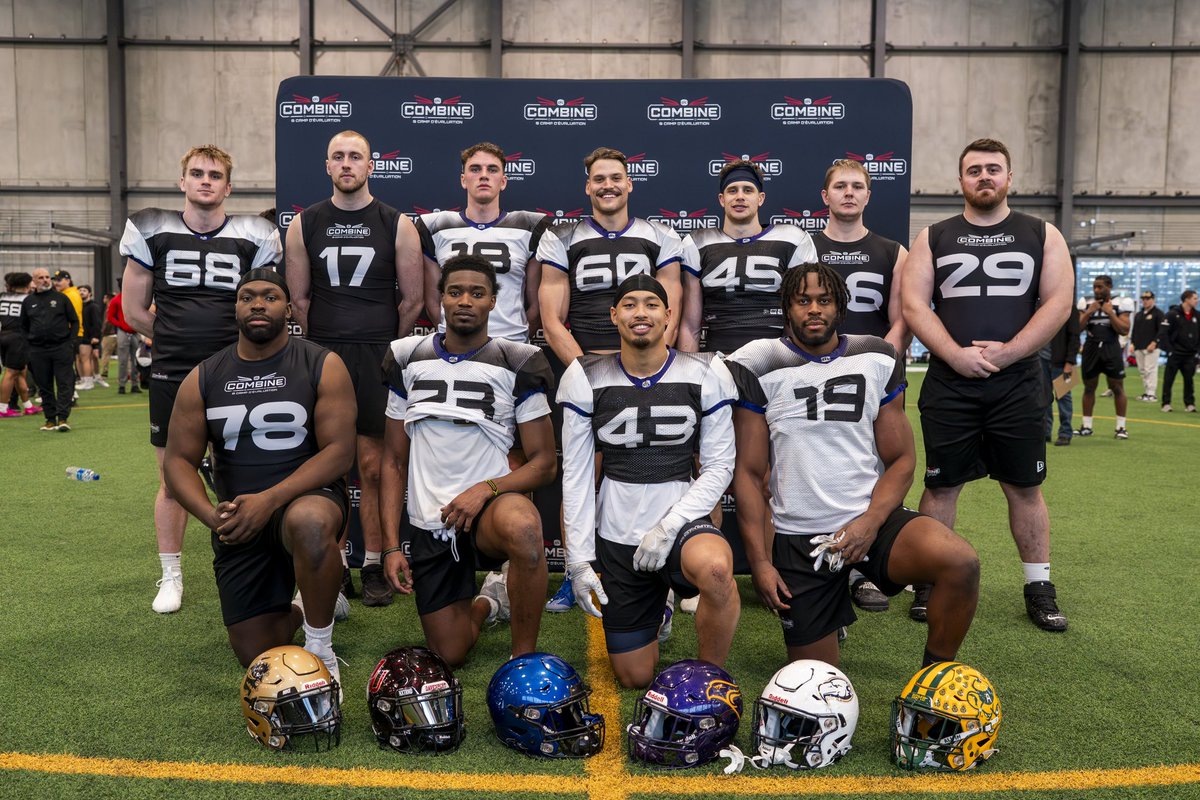 CFL's tweet photo. SEE YA IN REGINA! 💪

Congratulations to the 11 players moving on to the #CFLCombine. https://t.co/cBxmVqFVWv