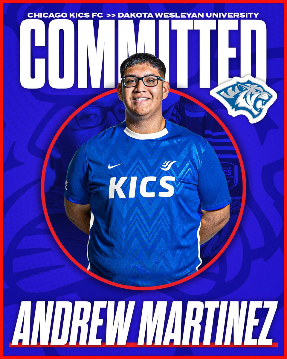 We’re thrilled to share that KICS FC’s Andrew Martinez has officially committed to Dakota Wesleyan University! ⚽️👏

We are excited to see him take this next step in his academic and soccer career!