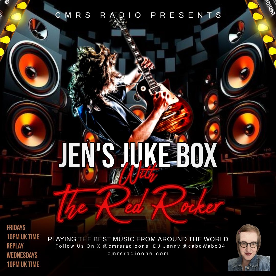 Please join us on CMRSradioone.com right now for my show Jen’s Jukebox, the loudest and hardest show on Planet Earth.