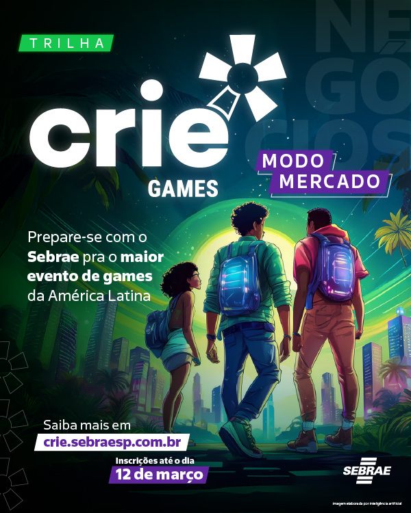 PlayborGames's tweet photo. 🎮 OPORTUNIDADE PARA EMPRESAS DE GAMES  Chegou a hora de acelerar seu negócio e aproveitar grandes oportunidades de mercado! O Crie Games Modo Mercado está com inscrições abertas e as vagas são limitadas.   Se inscreva neste link: https://t.co/vkhSPy0bLY https://t.co/tNSzbxbslM