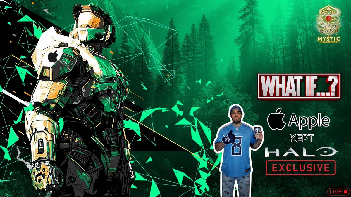 What if Apple kept Halo?    

Link: youtube.com/live/8mqZOqTBx…

Special guest: <a href="/TheBigPlume/">Plume Gaming🎮</a> 

#halo #videogames #Apple