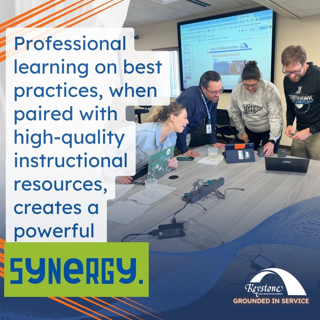 North Fayette Valley CSD science teachers experienced the SYNERGY ⚡️ of best practices and media resources gaining strategies, engaging in collegial conversations, and enhancing instruction to improve student learning. #groundedinservice #EveryDayAtAEA